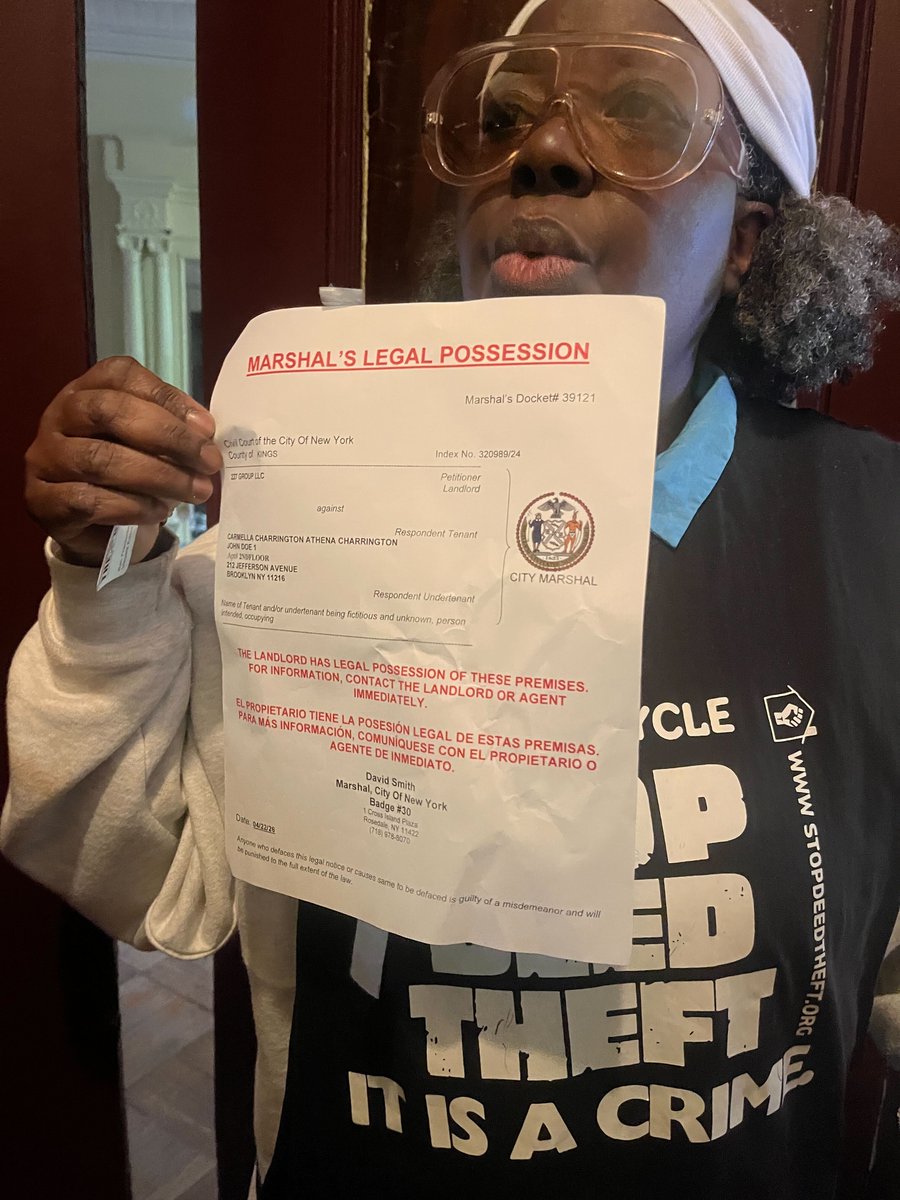 celebbabymag's tweet image. DEED THEFT and how UNDESIRABLES are unlawfully stealing #Black homes in NYC is a serious issue. #NYC councilman #ChiOsse was arrested with others on 04-22-2026 protesting the issue in Brooklyn and went VIRAL. #BlackTwitter #NotFBA