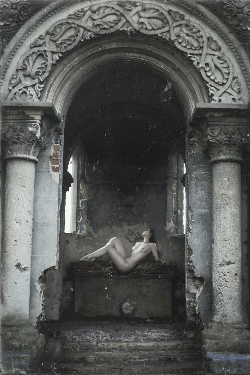 "The Last Prayer" 
#selfportrait taken in an old chapel