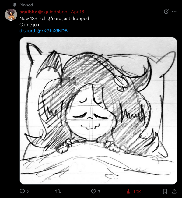 destroythezone's tweet photo. !! ATTENTION ALL ZELLIGERS !!

Recently a new pedo 'cord has dropped into the zelligsphere and it's admin is none other than Squiddo himself
Do NOT join this server it is filled with the most vile degeneracy just like Zellig Zone https://t.co/KrTPC8UOq0