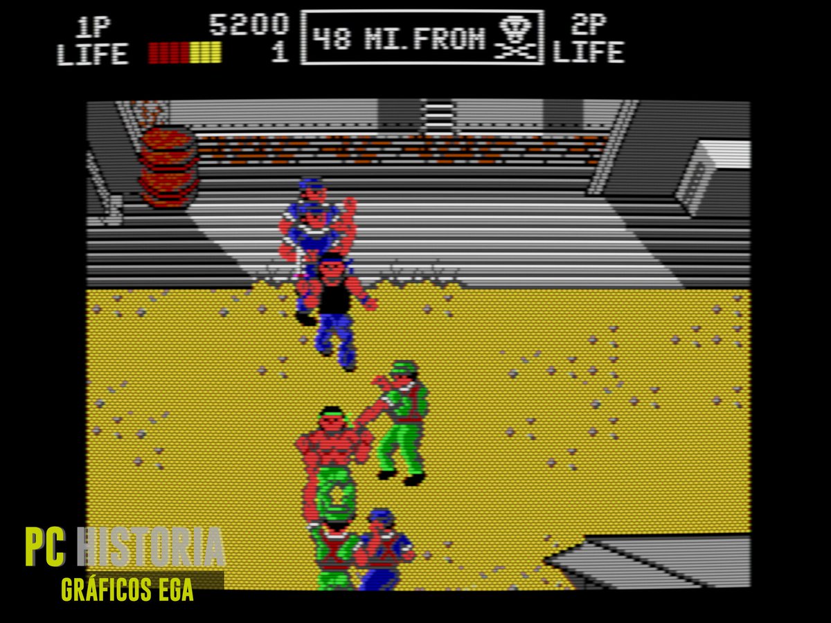 PC__Historia's tweet image. 👊 Ahora que se vuelve a hablar de #SNK... Ikari III (SNK, 1989) tuvo port a #PC #DOS en 1990 por parte de Quicksilver. Había que rescatar al hijo de un candidato presidencial a base de puñetazos… hasta que pillas armas. Vista cenital, scroll vertical y acción sin descanso.