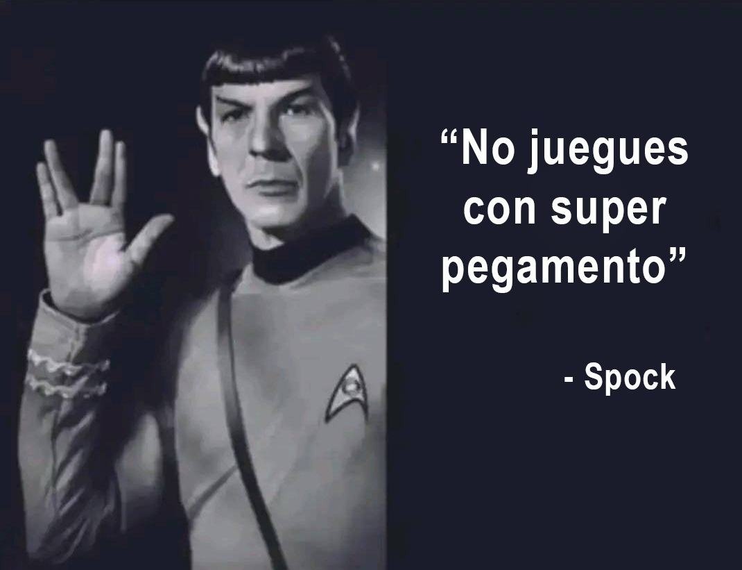 comcomtj's tweet image. 🖖

#startrek #spock #meme #saludo #geek #pegamento #dedos #serie #espacio #galaxia #risa #memediario #memes