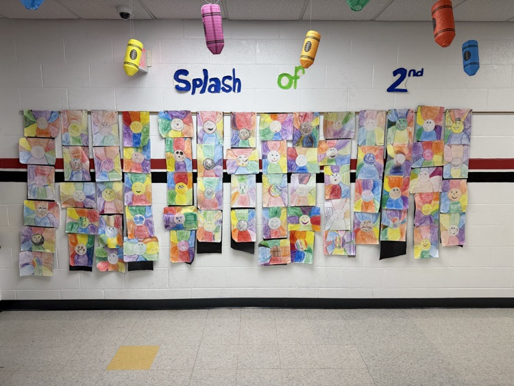 BellaireES's tweet photo. Check out these beautiful color wheel flowers! Our 2nd graders added to their color wheel; primary, secondary and the new tertiary colors!! Congrats to Harley our April Artist of the Month! https://t.co/LDFfKztkW1