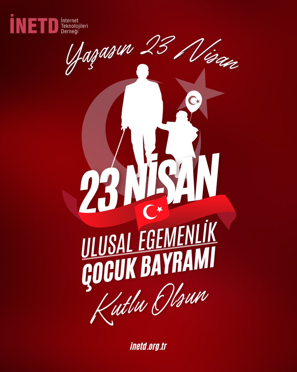 inetd_org's tweet photo. 23 Nisan, yalnızca bir bayram değil; geleceğin teminatı olan çocuklara duyulan güvenin ve inancın en güçlü simgesidir.

Gazi Mustafa Kemal Atatürk’ün çocuklara armağan ettiği bu anlamlı gün, milli egemenliğin kayıtsız şartsız millete ait olduğunun en güzel ifadesidir. https://t.co/ib8bTL776L