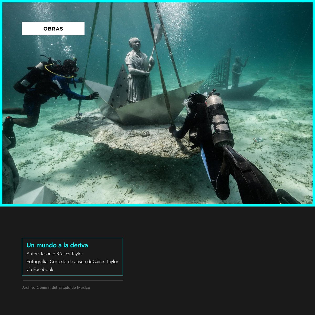 agem_mex's tweet image. Cuando el #arte vive y respira… 
Más que conmover, las #esculturas de Jason deCaires Taylor interviene en la realidad, y en el #DíaDeLaTierra, su #obra restaura #ecosistemas, con una simbiosis que celebra nuestro hogar no sólo contemplándolo, sino sanándolo.
#AGEMÉX