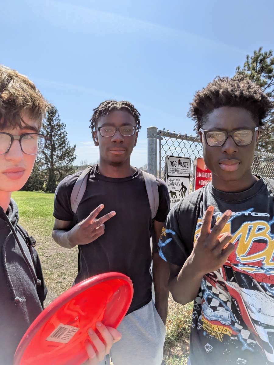 Ethan O of jitters catches James and George of phantom troopers with a double frisbee kill for jitters first 4 kills of the week <a href="/Andovernerf2026/">Ahsnerfwars26</a> #jitta