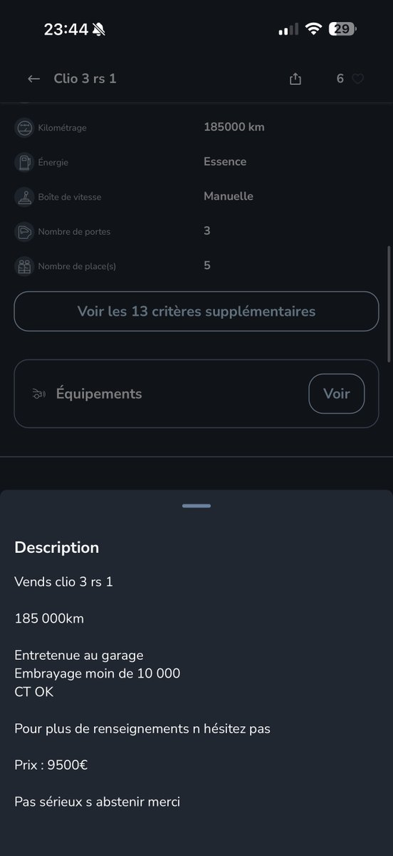 DaremoLFA's tweet photo. Les conneries que j’aurais aimé faire 

Voici une annonce intéressante que je viens de trouver sur leboncoin : https://t.co/yFTHlO7D0G https://t.co/VvCJ6bVKnd