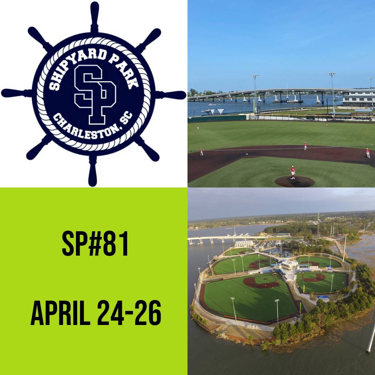 TheShipyardPark's tweet image. SP#81 is coming this weekend!

Safe travels to all teams and look forward to games starting Friday!

#EnjoyTheMoment
#ShipyardPark2026