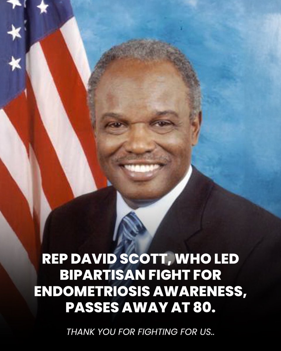 We are deeply saddened to share the passing of Congressman David Scott, a meaningful loss for the endometriosis community.

Congressman Scott was an early and steadfast champion for endometriosis awareness, helping to bring national attention to a disease that has long been