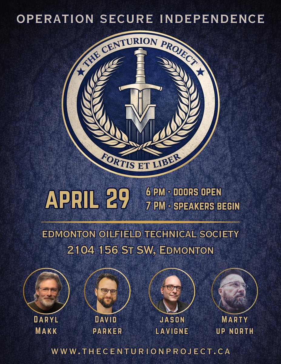 I'm fully on board with The Centurion Project.

Come hear about it at our first official event in Edmonton next week.

Don't worry if you can't make it, we have lots of in-person event planned throughout the summer, as well as weekly "Zoom" calls.