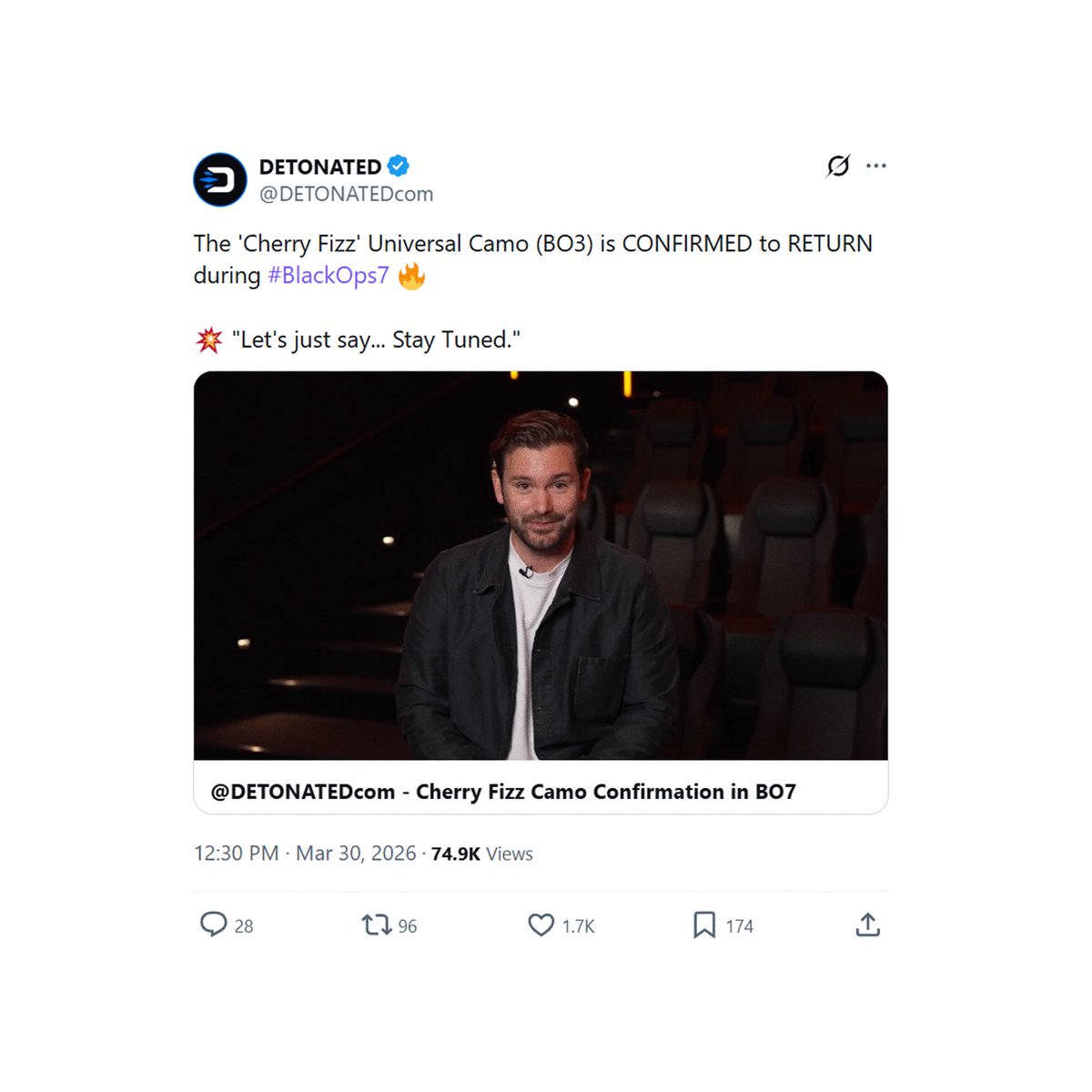 DETONATED tweet media