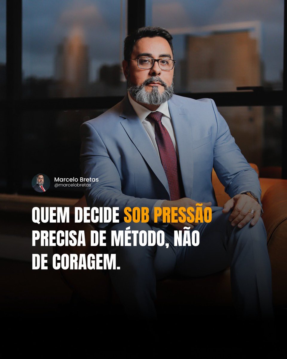 Decidir sob pressão não é sobre ter nervos de aço, é sobre ter método.

Ao longo de 28 anos julgando casos complexos, eu aprendi que coragem sem estrutura leva ao erro e, muitas vezes, ao prejuízo.

Quem ocupa posições de responsabilidade sabe: decisões importantes não podem