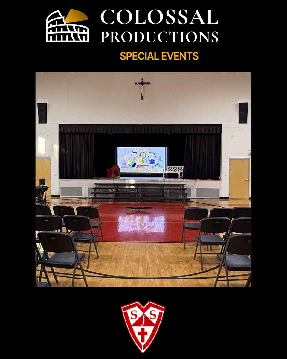 ColossalEvents0's tweet image. #ColossalProductions is proud to support Saint Joseph School’s
production of You’re a Good Man, Charlie Brown! bringing the stage to life with our LED screen.

Join us on April 23rd for a night of incredible talent and community.

#SJS #Peanuts #Musical #LEDScreen