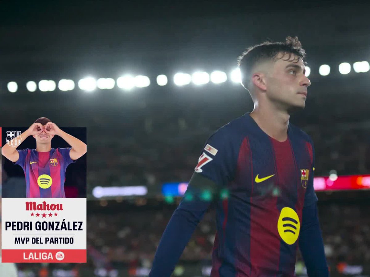 🚨 OFICIAL: Pedri eleito o Homem do jogo! ⭐️