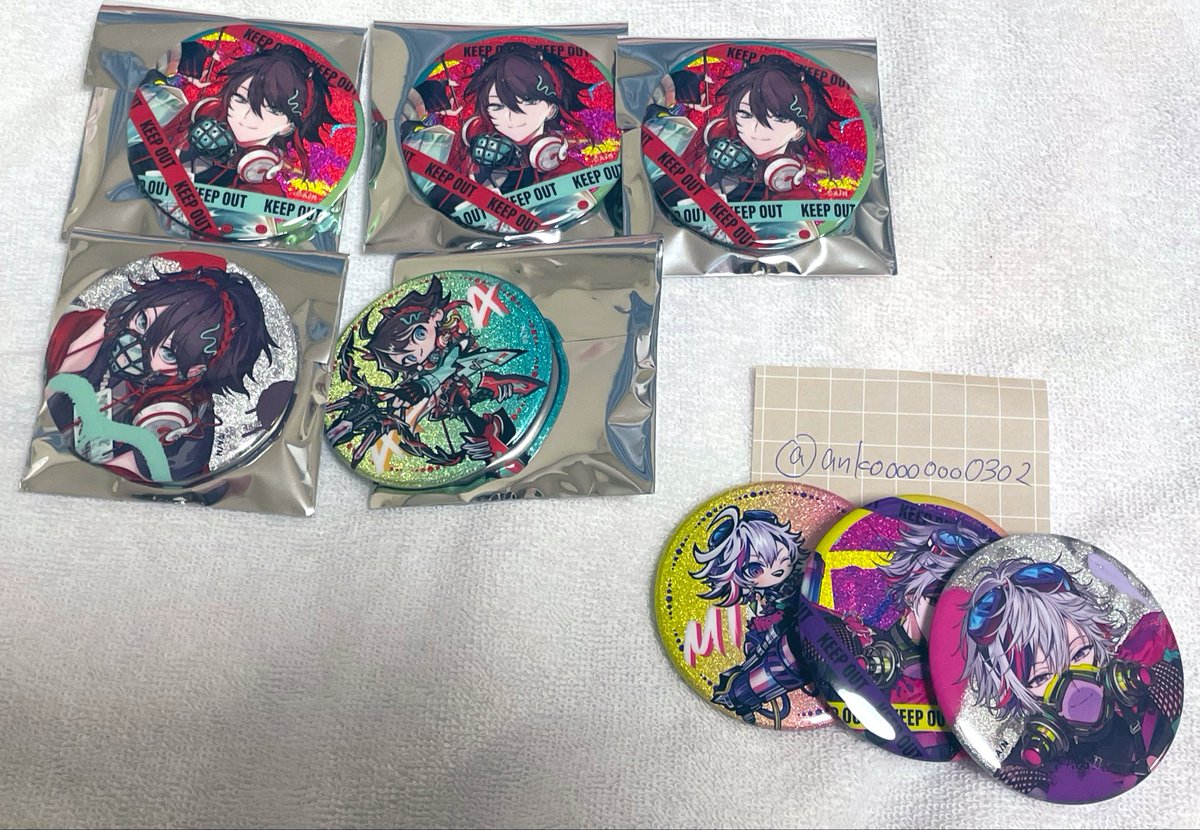 ankooooooo0302's tweet photo. 【交換】 
にじさんじ NIJISANJI Stun Mode Type Fuwa＆Saegusa ランダム缶バッジ

譲  画像1

求  画像2（優先❤️＞🩷＞🧡）

郵送での取引希望
検索からでもお気軽にお声掛け下さい🙇‍♀️ https://t.co/XPESnwj8Dm