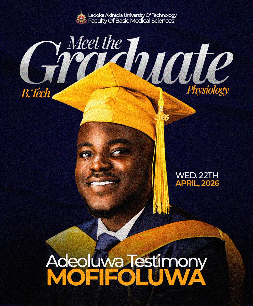 Adeoluwaa23's tweet image. Today, I close a chapter that quietly shaped me into the man I am becoming And above all, I have seen God’s hand through it all. In the delays, in the breakthroughs, in the strength I didn’t even know I had. 

This is  not the end but the beginning of another journey!!🎓✨