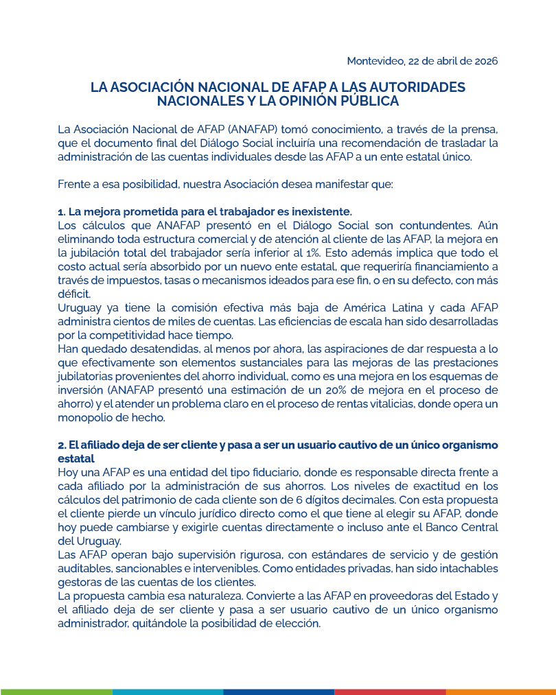 Asociación Nacional de AFAP tweet media