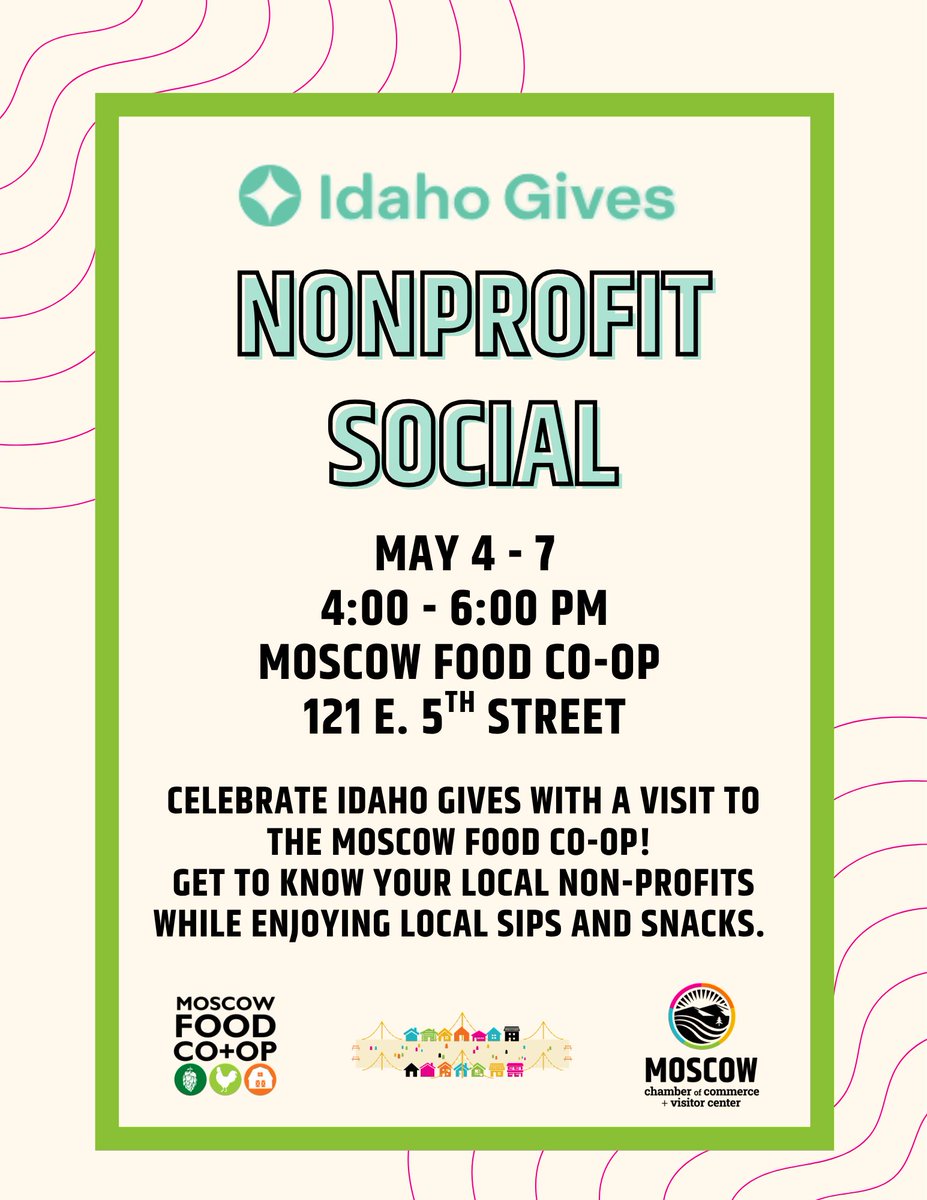 terrafound's tweet photo. This Idaho Gives, come find TIFO at the Moscow Food Co-op dining area on May 4 from 4–6 PM. Chat with us and other incredible nonprofits. Enjoy free beer, wine &amp; snacks, and support environmental health work around the world.

👉 https://t.co/WByuzb6DH0

#IdahoGives #GiveLocal https://t.co/26JX0YLXUR