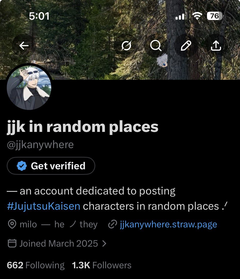 jjk in random places tweet media