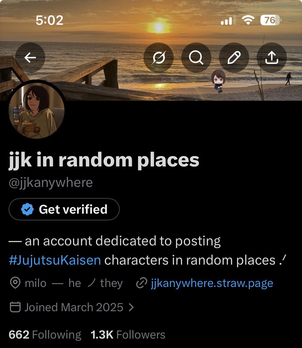 jjk in random places tweet media