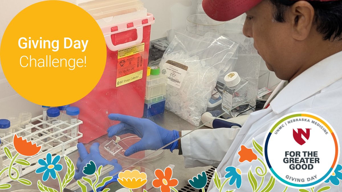 UnmcCop's tweet photo. We have one last challenge to unlock this giving day! If 15 supporters give to the College of Pharmacy Pharmaceutical Sciences Graduate Program, we’ll unlock a $1,000 bonus gift in memory of Kay A. Mereish. https://t.co/92iA9WguUZ 
#GreaterGoodGivingDay https://t.co/EpN6dtNHsp