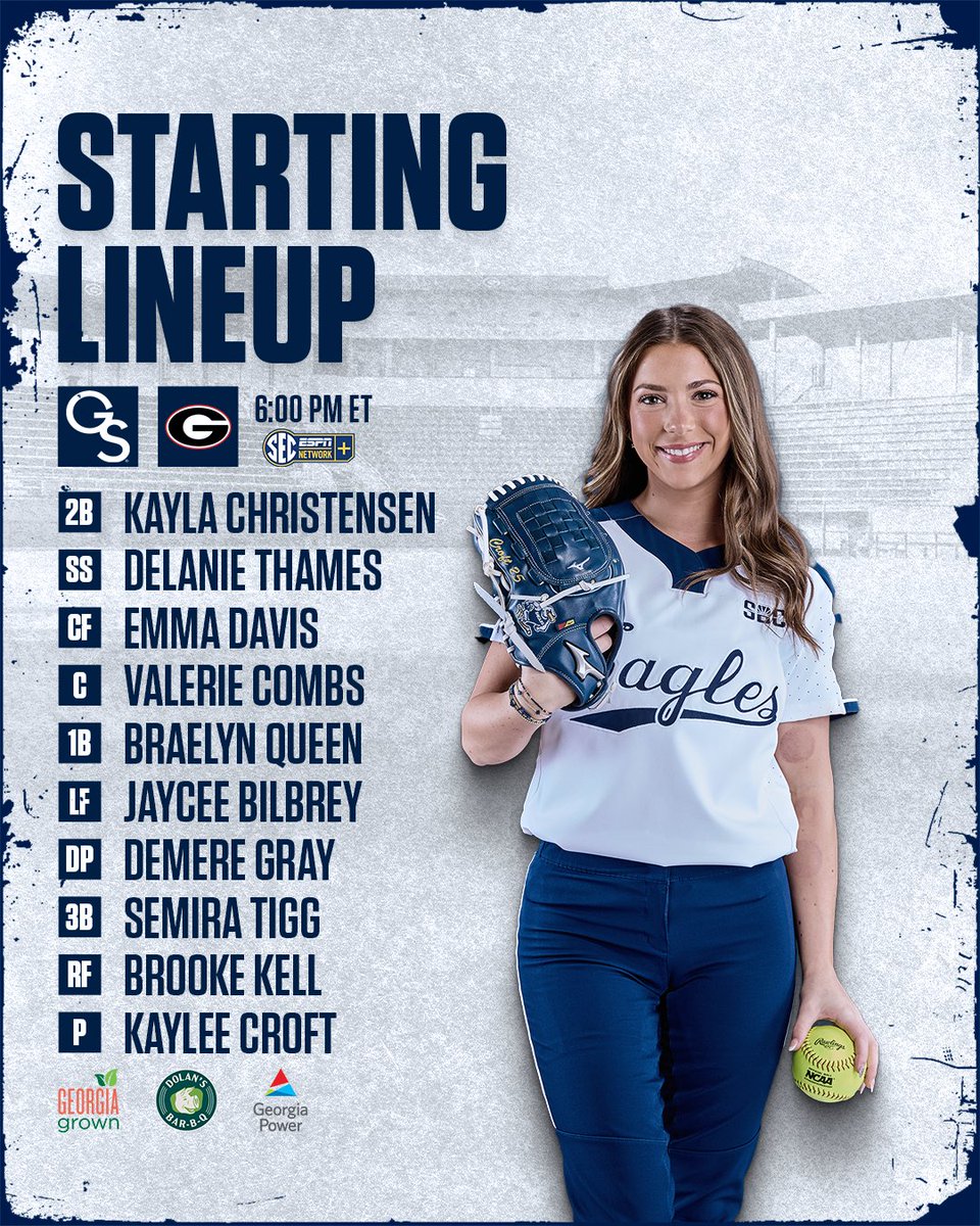 GSAthletics_SB's tweet photo. Let's play ball 🥎

#HailSouthern https://t.co/F9Q5Q05JTf