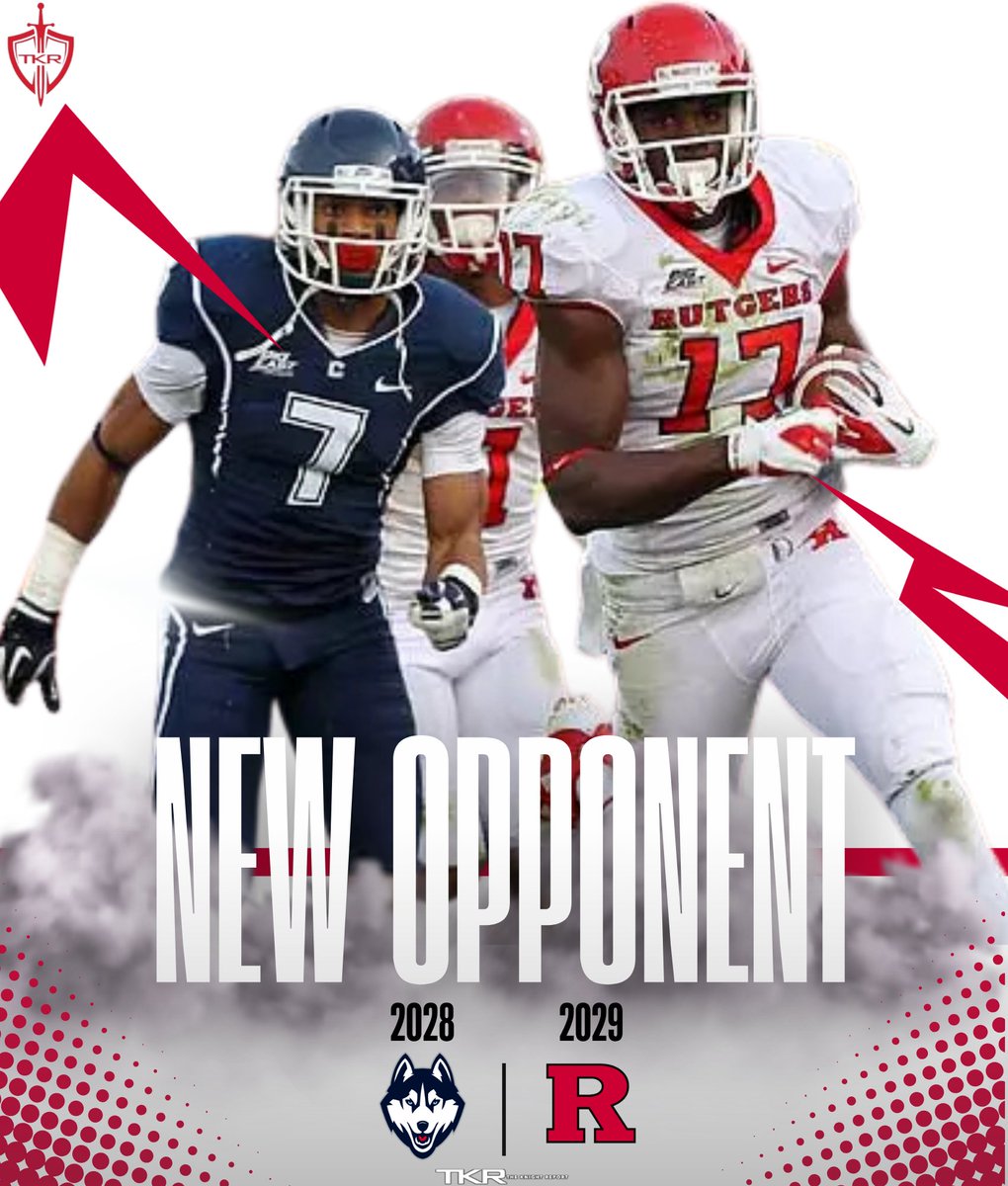 RutgersOn3's tweet photo. Rutgers Football has scheduled a home and home series with UConn per @ChrisIseman.

2028 - @ UConn
2029 - @ Rutgers

👉 https://t.co/nMh2RO4PDg https://t.co/sOiOH6eH6W