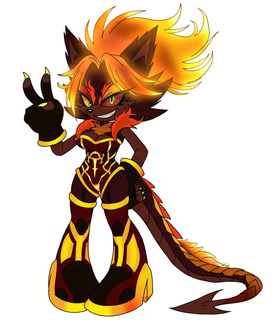 Everyone, I'd like to introduce to you all my brand new OC, Ember the Hellhound. I adopted this cool character from deviantart.com/trulysultana. I hope you all like her. (and yes, I did get permission to upload this)