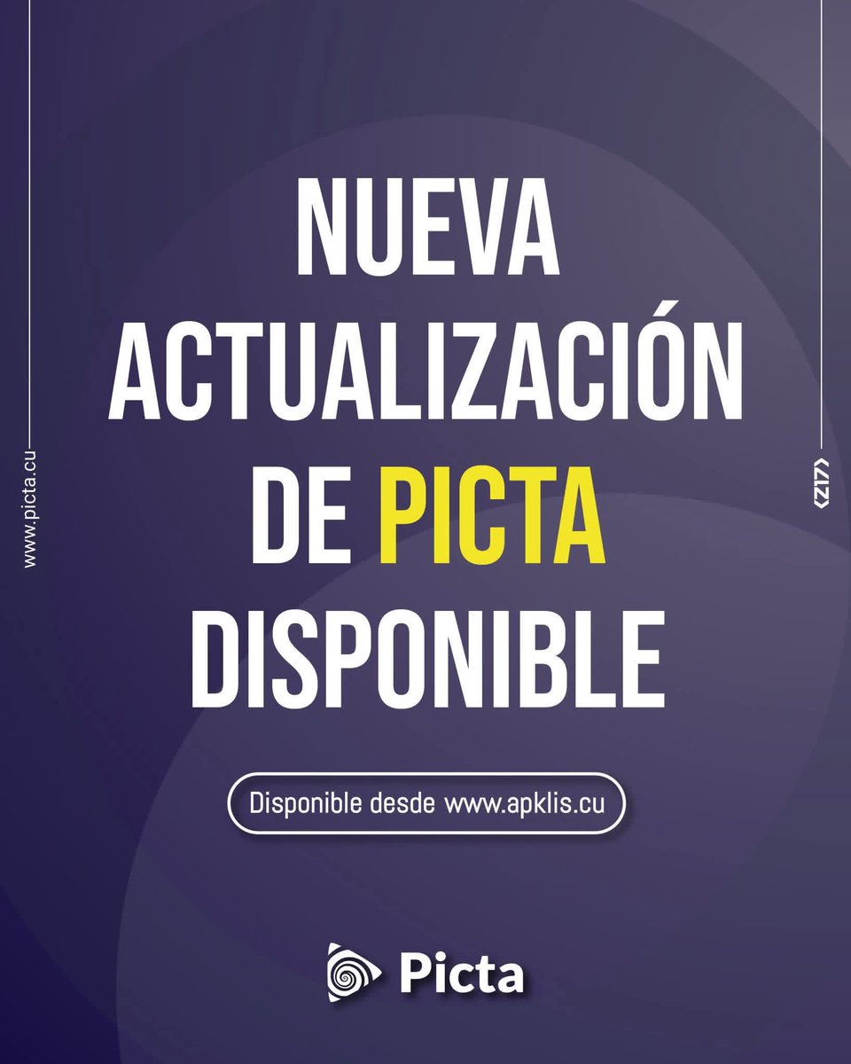 LisetD84's tweet photo. 📲 ¡Ya está aquí la nueva versión de #Picta 📺📻🎮📼
✅ Compra de contenido corregida
✅ Descarga de subtítulos sin errores
✅ Ajustes menores para mejor experiencia
🔗 Actualiza o descarga en Apklis 👇
https://t.co/KNsAhySwc9
Picta #ActualizaYA 🎬✨ https://t.co/GoUBKptAxH