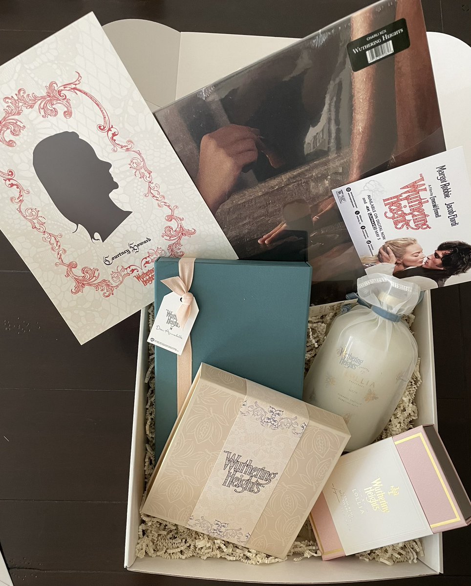 Lulamaybelle's tweet image. As a genuine super fan of Emerald Fennell’s @wuthering_hts , I was incredibly delighted to receive this impressive package from @WBHomeEnt to celebrate the movie’s launch on digital platforms (Now! Buy it on iTunes to listen to the commentary) &amp;amp; on 4k disc May 5. #Gifted