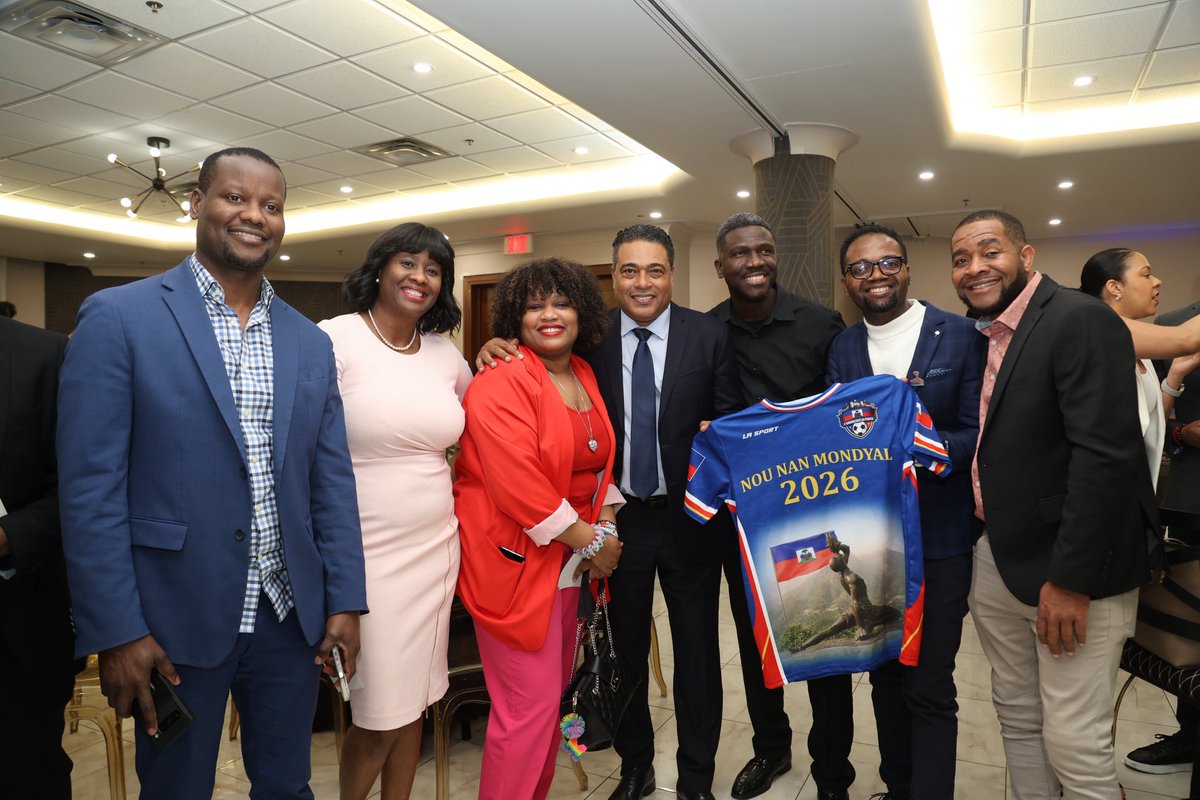 EnAvantHT's tweet photo. @JerryTardieu fondateur du parti politique En Avant était l’invité d’honneur de la 8è édition des journées internationales de la diaspora haïtienne tenue à Montréal du 17 au 19 avril 2026. Des retrouvailles chaleureuses avec la communauté haïtienne expatriée au Canada ! https://t.co/WYJ7WCTNcH