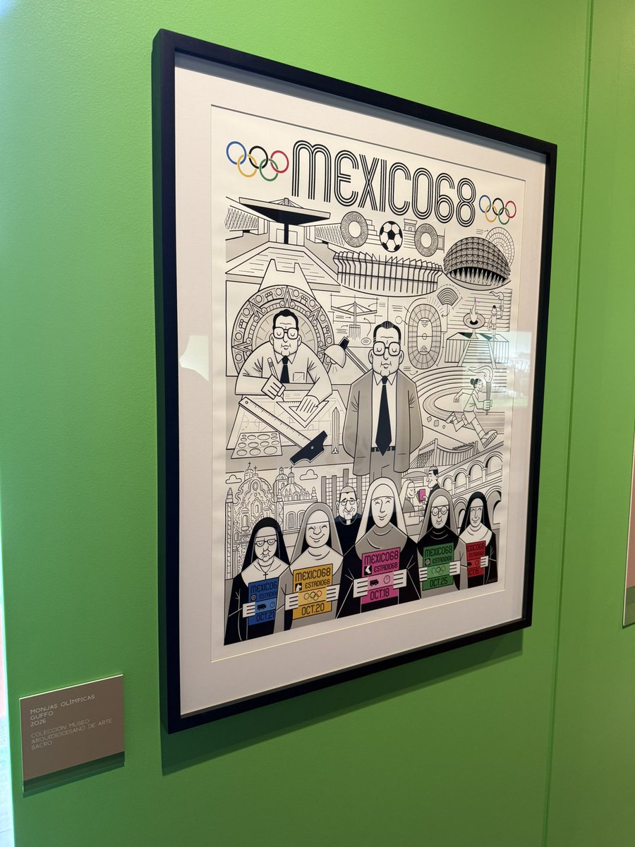 arandatamayo_'s tweet image. #Local "Monjas Olímpicas": una obra de @guffocaballero en el Museo Arquidiocesano de Arte Sacro, que forma parte de la exposición "Fe en la Cancha, la Iglesia y el Deporte". ⛪️⚽️

Es bajo la curaduría y dirección del Padre José Raúl Mena. 🖼️

Calle Vicente Guerrero y 15 de Mayo,