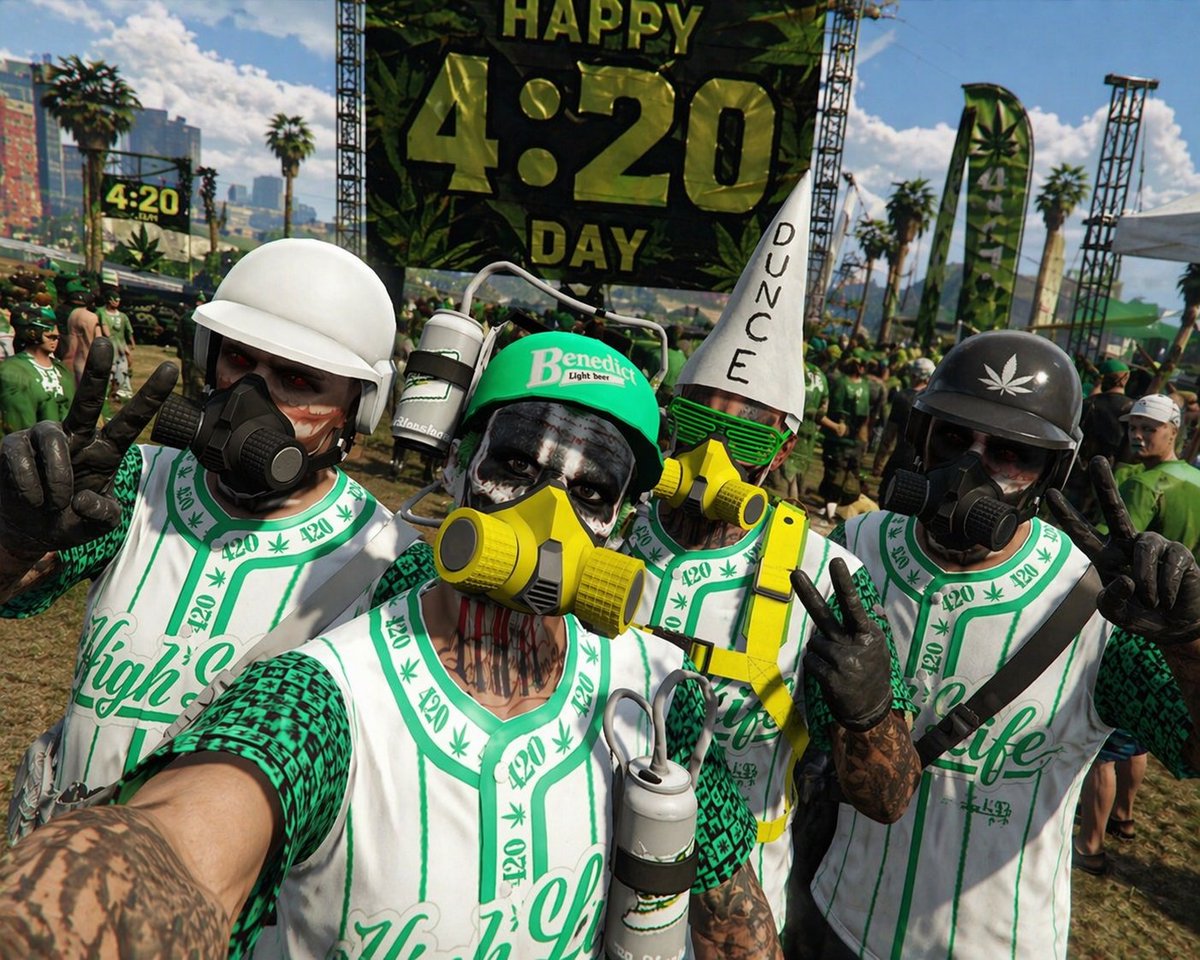 Mabbra666's tweet photo. 🌿4/20 DAY W/MY FRIENDS🌿
@baraonda8
@88Miri8
@Leonard88527622
#GTAONLINE #420DAY https://t.co/Vh0xqTPHCu