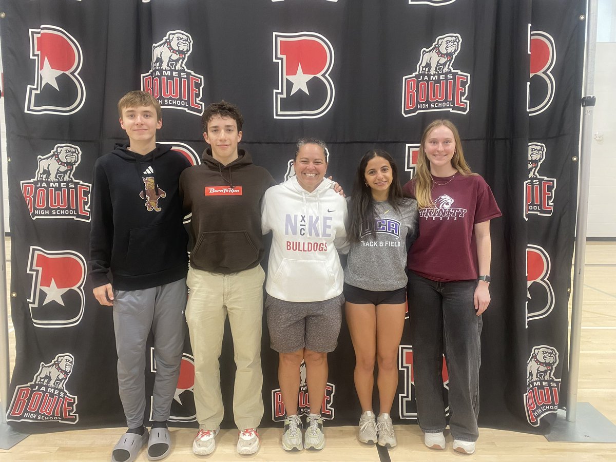 AISDBowie's tweet photo. Congratulations to our student athletes that signed this morning! Congratulations! Go Dawgs! @AISDBowie https://t.co/rJkdo9Cuk4