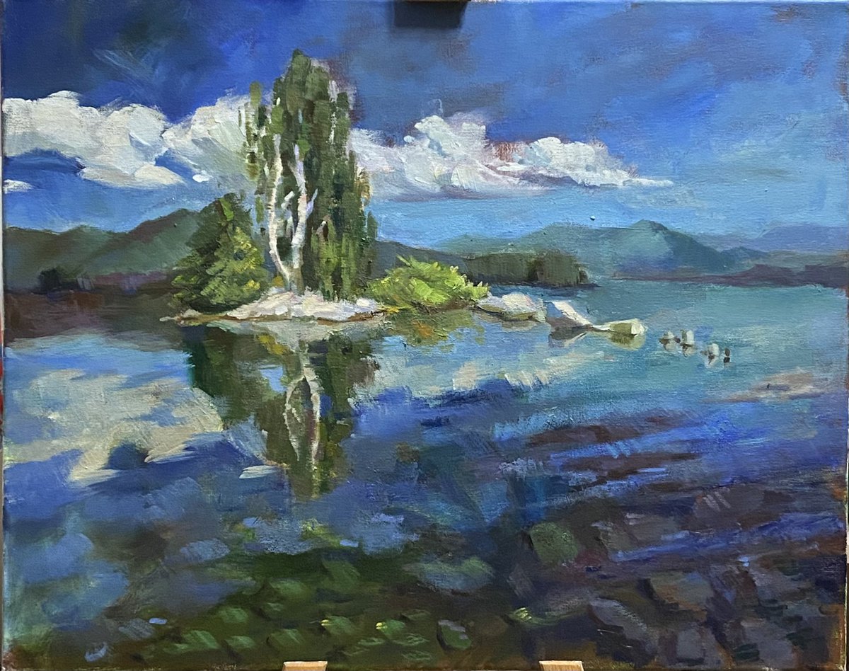 MorgMargo's tweet image. Turgoyak lake
#oilpaint #art
