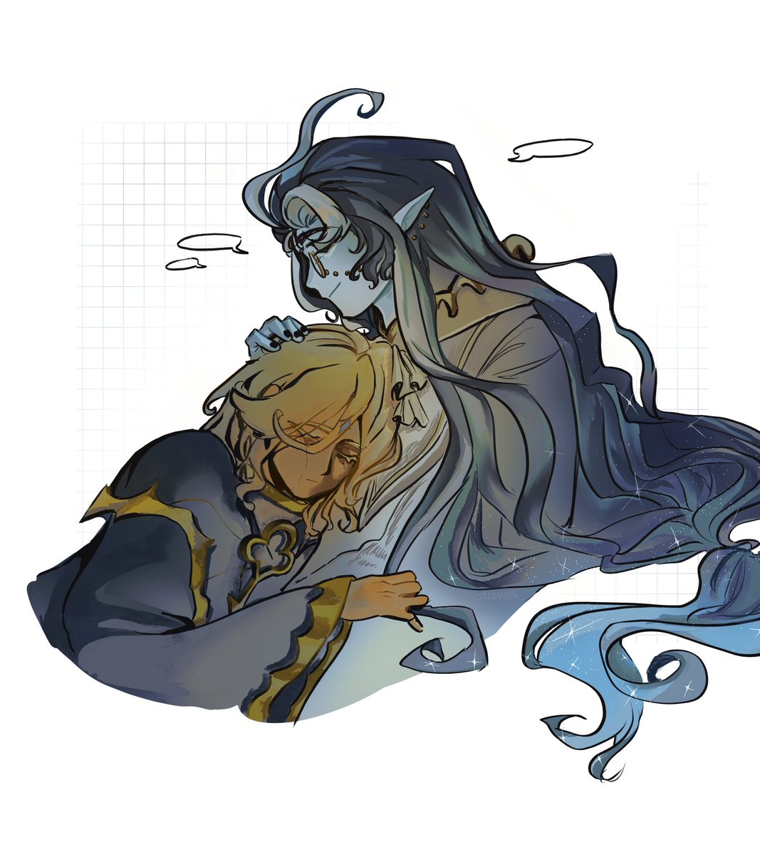 astravalk_'s tweet image. I like it when they comfort each other
#sagerecluse #shadowvanilla #crk