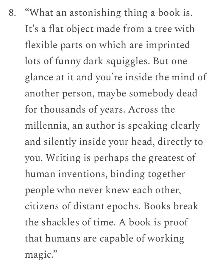SteveStuWill's tweet image. Happy #WorldBookDay, humans!

One of my favorite quotes from Carl Sagan 👇

stevestewartwilliams.com/p/top-12-carl-…