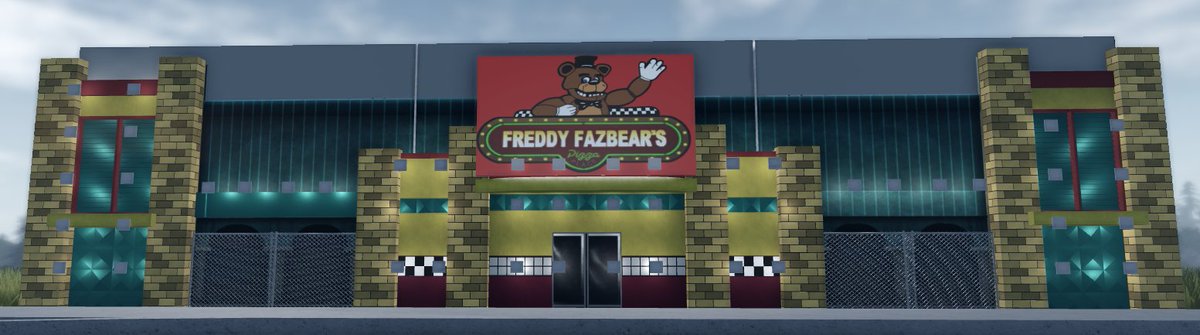 AkiroDK's tweet photo. the grey squares are lights since it becomes night pretty often

red background for sign is a placeholder, gonna build it again eventually https://t.co/QfBjRFkPc0