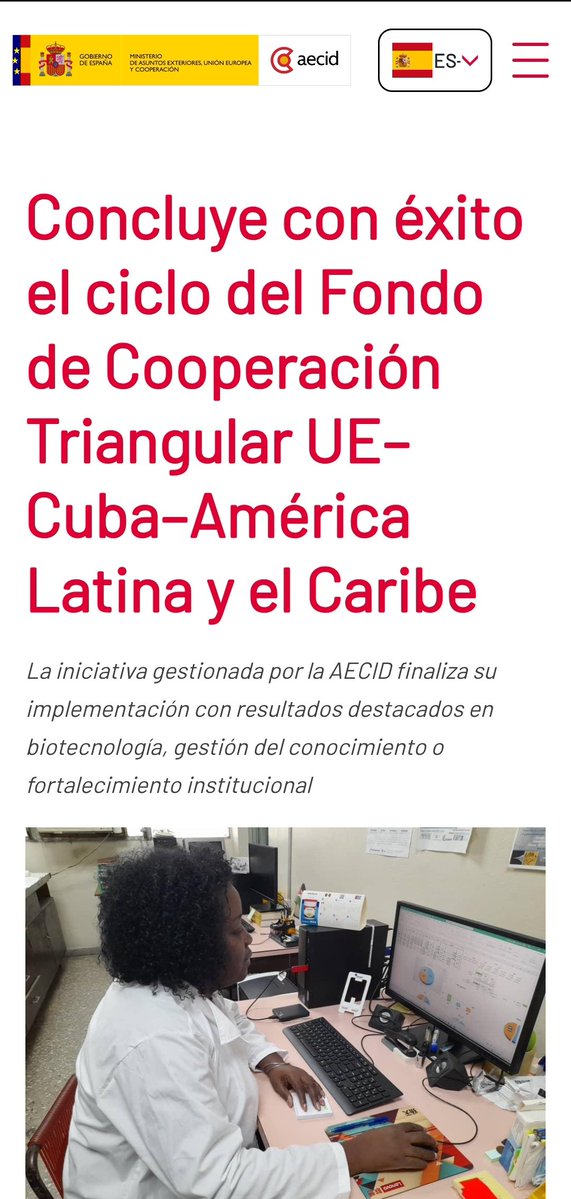Concluye c/ éxito ciclo del Fondo de #Cooperación Triangular (CT) UE-Cuba-ALC. Se puso de manifiesto el valor añadido de la CT, combinando liderazgo científico y biotecnológico de #Cuba,  apoyo  financiero de la Unión Europea y la experiencia y neces. d países latinoamericanos.