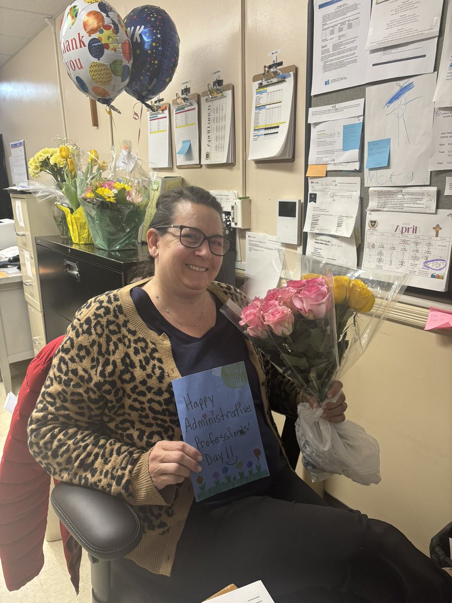Celebrating Administrative Professionals Day!  Thank you Mrs. Valentino for all that you do! #sesyonkers