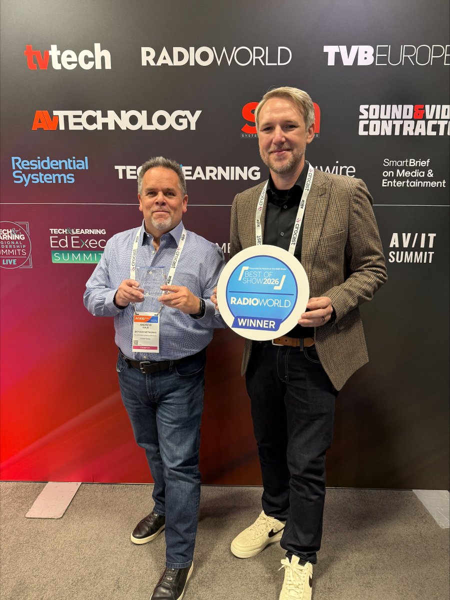 SkyviewNetworks's tweet photo. We're thrilled to announce that Cirocast has been named a 2026 @NABShow Product of the Year AND a winner of Future's Best of Show Award, presented by @radioworld_news! For information on Cirocast or to request a demo, visit https://t.co/c2qBchz9o8. https://t.co/7FKJHkuF6L