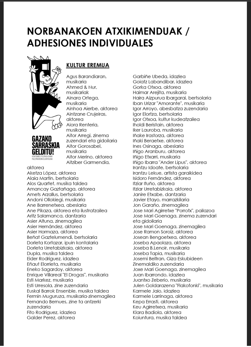 Gernika-Palestina Herri Ekimena tweet media