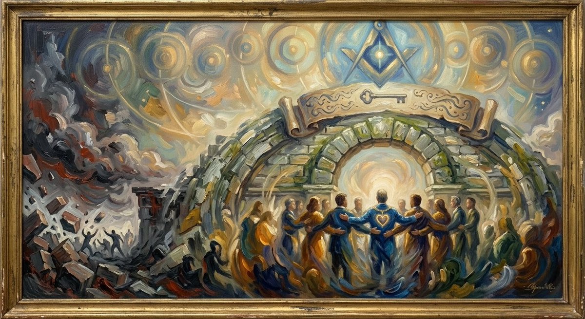 MBF70's tweet photo. Let us remember that the strength of the Craft does not lie in our numbers, our history, or our regalia. It lies in the "Spirit of Harmony." When we stand together, moving with one heart and one mind, there is no burden we cannot carry and no height we cannot reach.
#Masonic https://t.co/KqbY1k3cLf