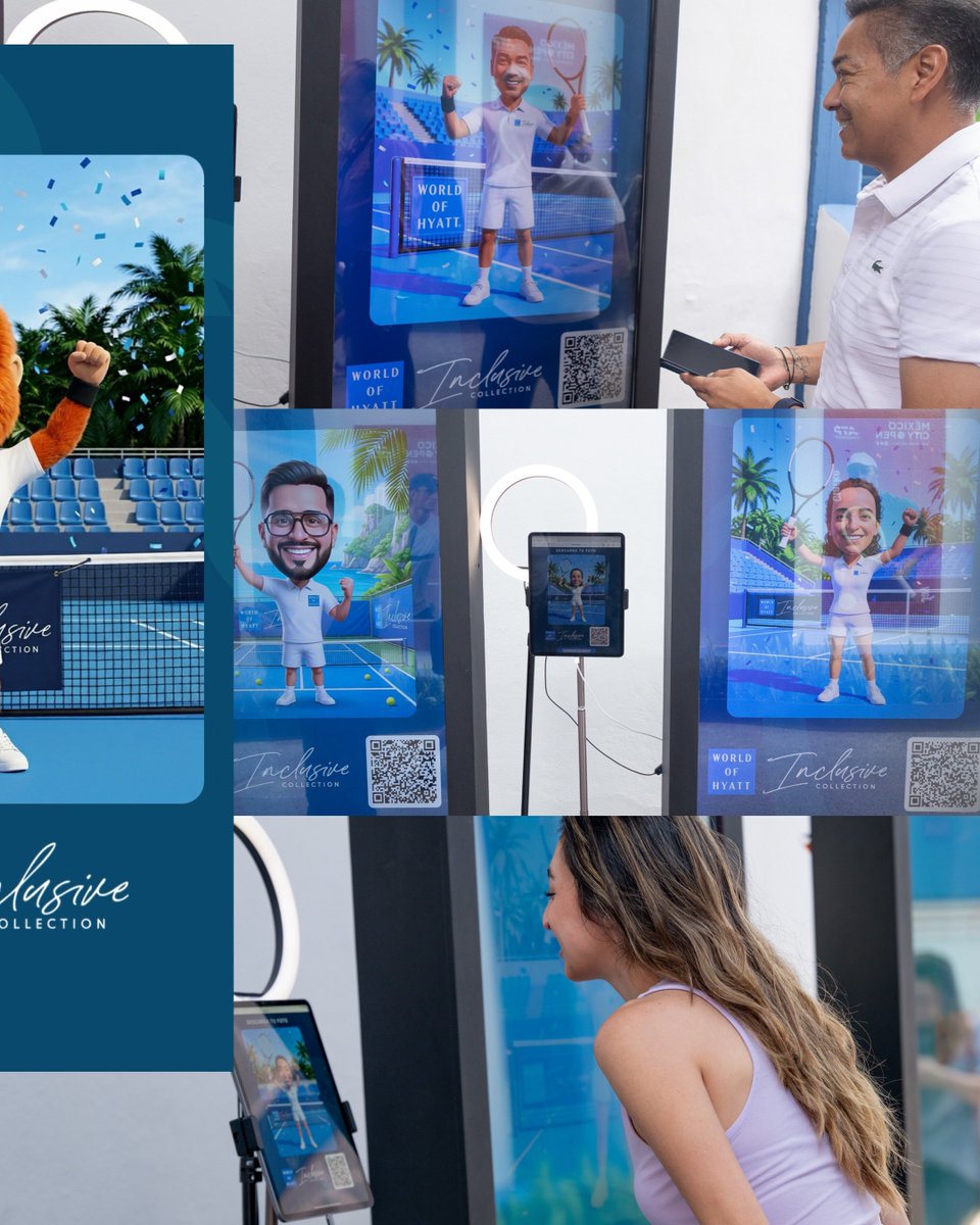 mxcityopen's tweet photo. Nuestros amigos de @Hyatt trajeron una divertida dinámica durante el Mexico City Open Presentado por Bx+ en donde podías hacer una caricatura de ti en version tenista 😄🎾

🦧🤳Obviamente Jacarando se sacó su foto y este fue el resultado

#MCO2026 #MexicoCityOpen https://t.co/gu6LK1IdvY