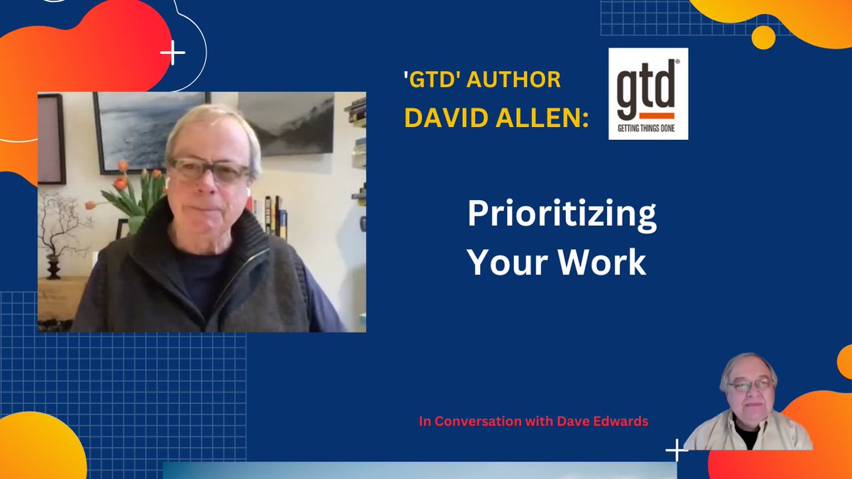DaveEdwardsLLC's tweet image. Most productivity systems push priorities and rankings. David Allen explains why GTD takes a very different path and how it can help you.
daveedwardsmedia.com/2026/04/22/wha…
#GTD #GettingThingsDone #productivity