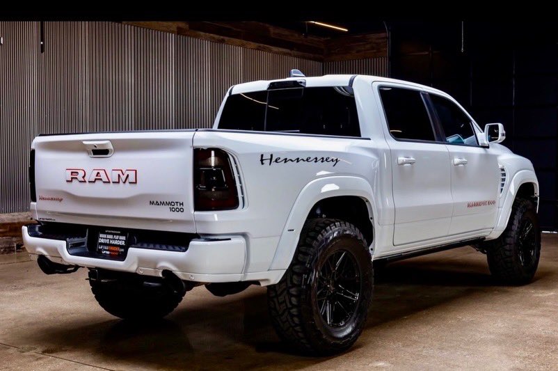 liftedtrucks's tweet image. Why 1000 horsepower? Because it’s awesome!! 2024 Ram TRX Hennessy Mammoth 4x4 at our #Huntsville AL location. Low 14k miles! Stock TX08412A. Call (833) 640-2740 for price and more details or chat now at LiftedTrucks.com🎙️ OG since 95. We ship nationwide! 🚚💨