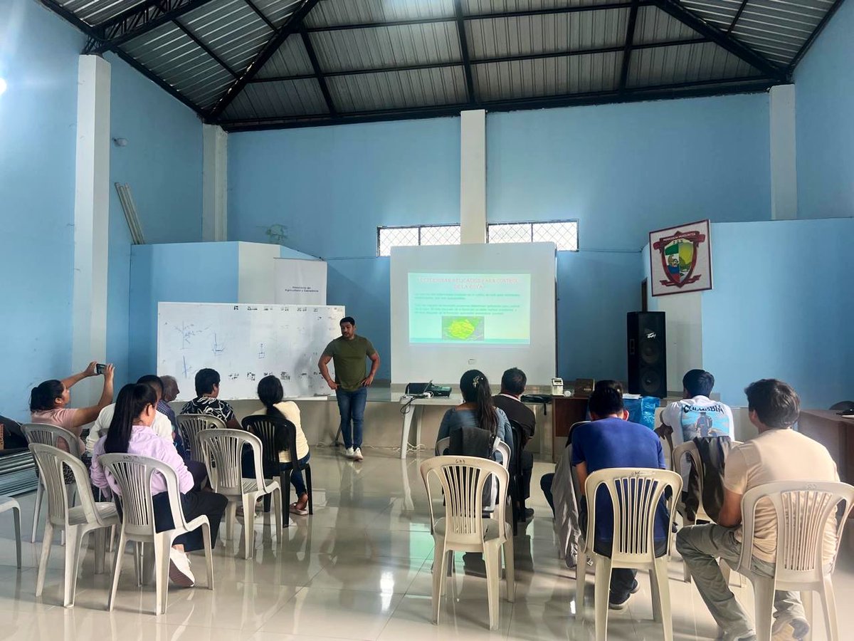 #ZamoraChinchipe | En coordinación con la empresa CARAVELA, desarrollamos una capacitación en manejo técnico del cultivo de café arábica, abordando nutrición vegetal, manejo integrado de plagas y prácticas agronómicas, dirigida a productores de la zona. 
#ElNuevoEcuador