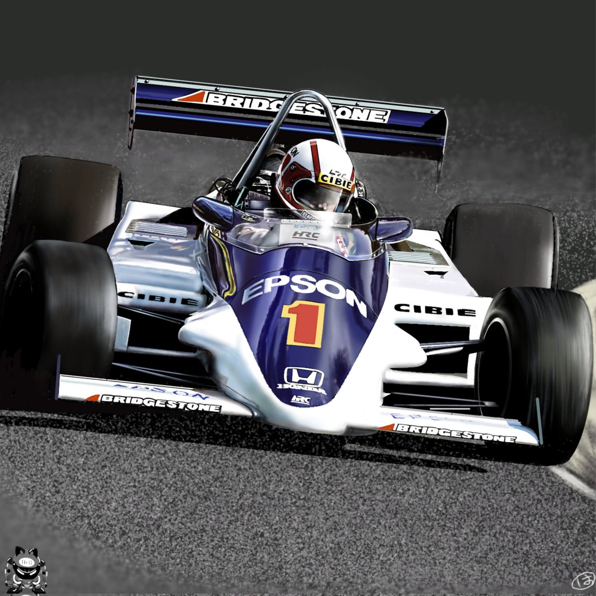 HamaYuki55's tweet image. Where it all began.
1980年代初頭
中嶋悟＋エプロンカラーの始まり。
#Formula2
#SatoruNakajima
#Epson