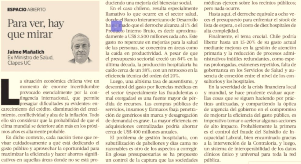 jmanalich's tweet photo. La pérdida de recursos en salud https://t.co/JogN0WjMaw