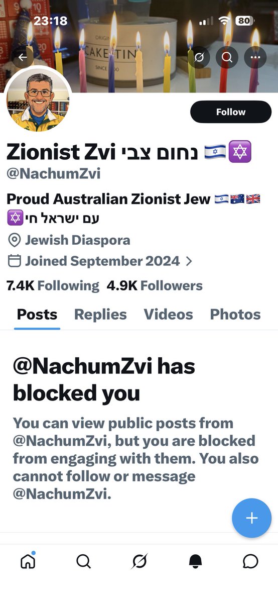 Dude doesn’t like the truth so, like all those brave &amp; moral Zios, he blocked me 😂! Stay happy in your Echo Chamber you Zionist POS 💩