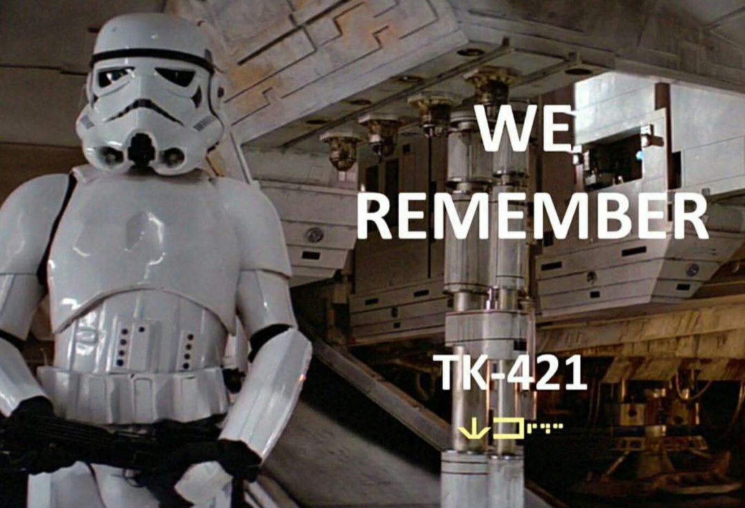 BLiltpodcast's tweet photo. We have failed you. Yesterday was significant, Happy Stormtrooper Day! "TK-421, why aren't you at your post? TK-421, do you copy?" We salute all the TKs out there including @tizzzzod #stormtrooper #tk421 #troopertuesday #501stlegion #midwestgarrison https://t.co/VtHvviZuCa